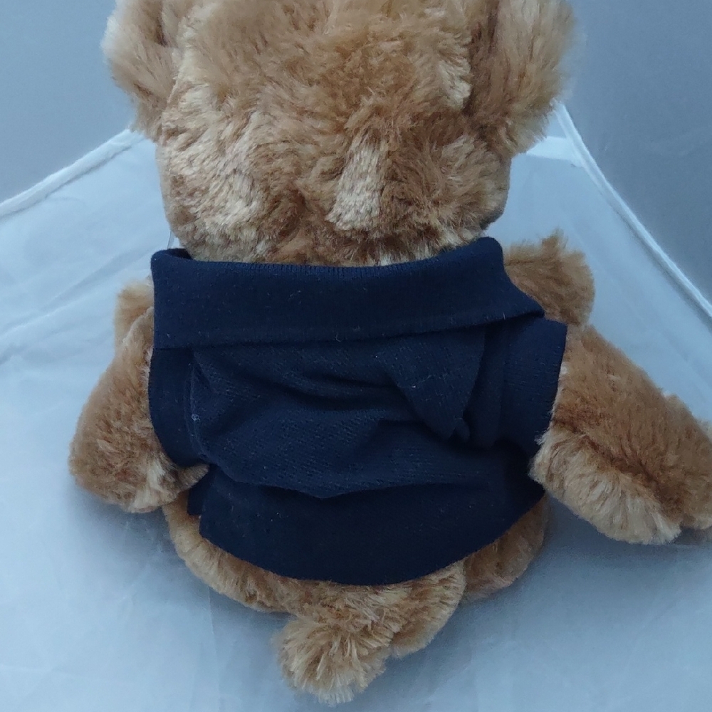 Burberry Tan Teddy Bear with Navy Shirt - Picture 5 of 6